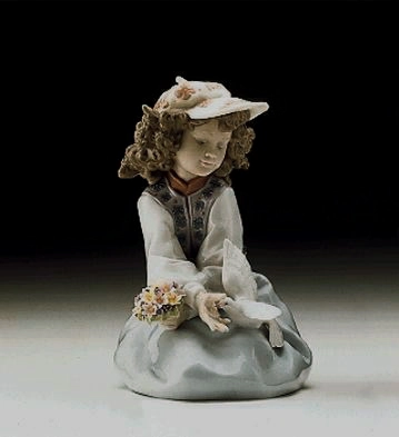 Lladro Generous Gesture 1997-00 Porcelain Figurine