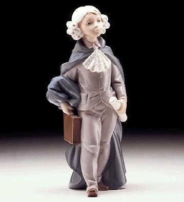 Lladro Little Lawyer 1997-99 Porcelain Figurine