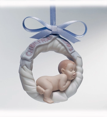 Lladro Baby's First Christmas 2002 Ornament Porcelain Figurine