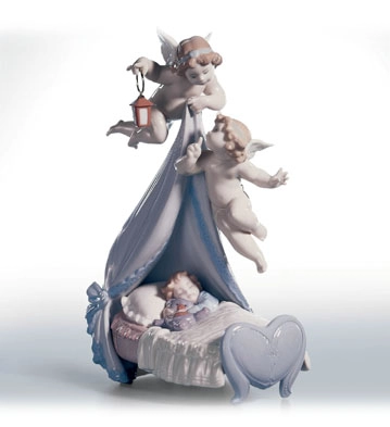 Lladro Sleep Well, Sweet Baby Porcelain Figurine