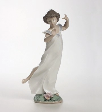 Lladro Violets, Time of Innocence 2003-08 Porcelain Figurine