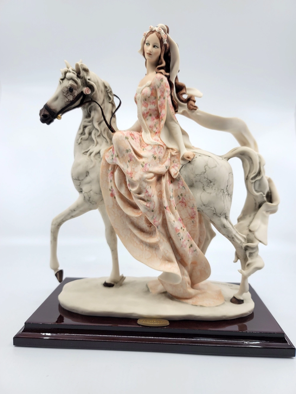 Giuseppe Armani Lady On Horse Sculpture