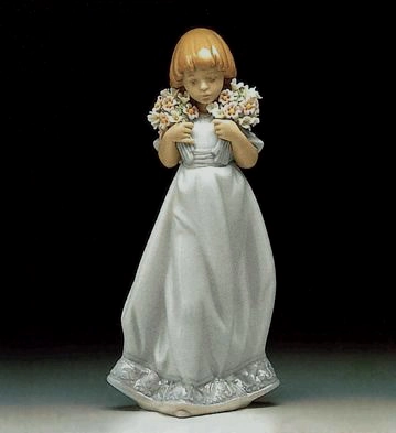 Lladro Spring Bouquets 1987-87 Society Piece 1987 Porcelain Figurine