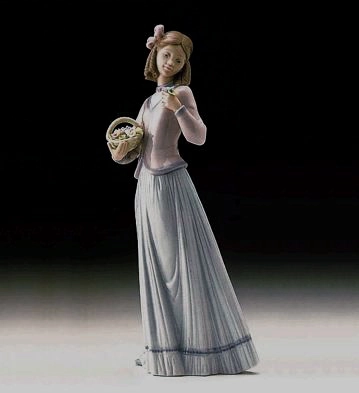 Lladro Innocence In Bloom 1996 Society Porcelain Figurine