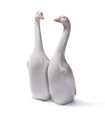 Lladro Geese Porcelain Figurine