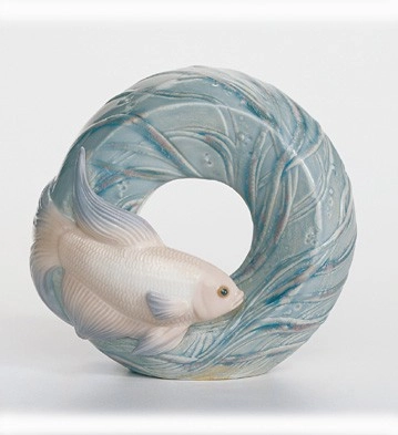Lladro Fish_natural_frames Porcelain Figurine
