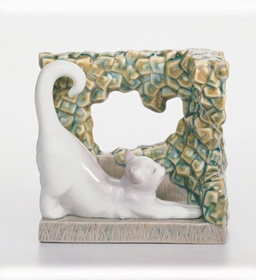 Lladro Kitten Natural Frames Porcelain Figurine