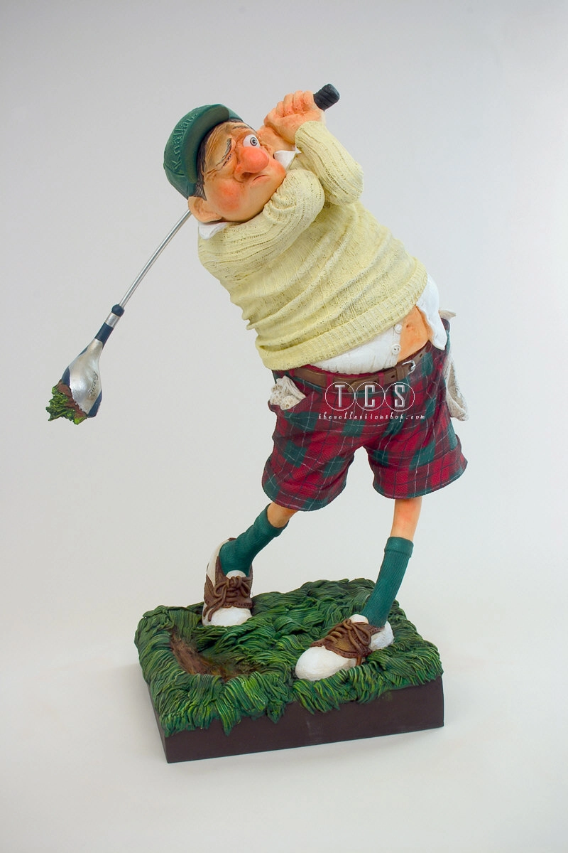 Guillermo Forchino Fore (the Golfer) Comical Art Sculpture
