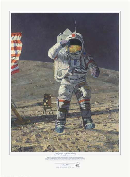 Alan Bean John Young Leaps into History Limited Edition Print