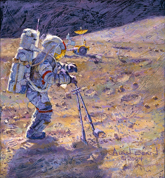 Alan Bean Some Tools of Our Trade SMALLWORK EDITION ON Canvas