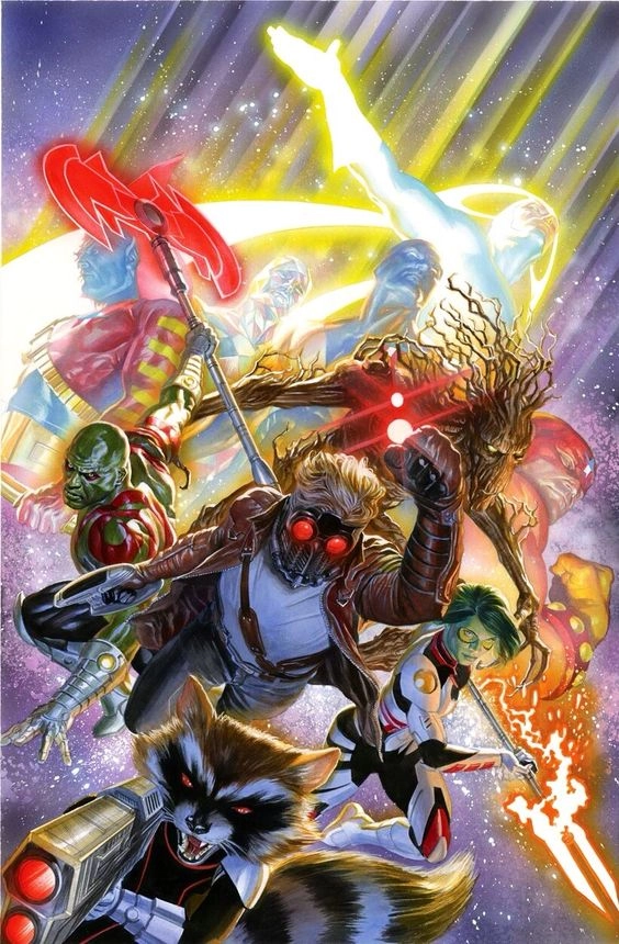 Alex Ross Guardians of the Galaxy Giclee On Canvas