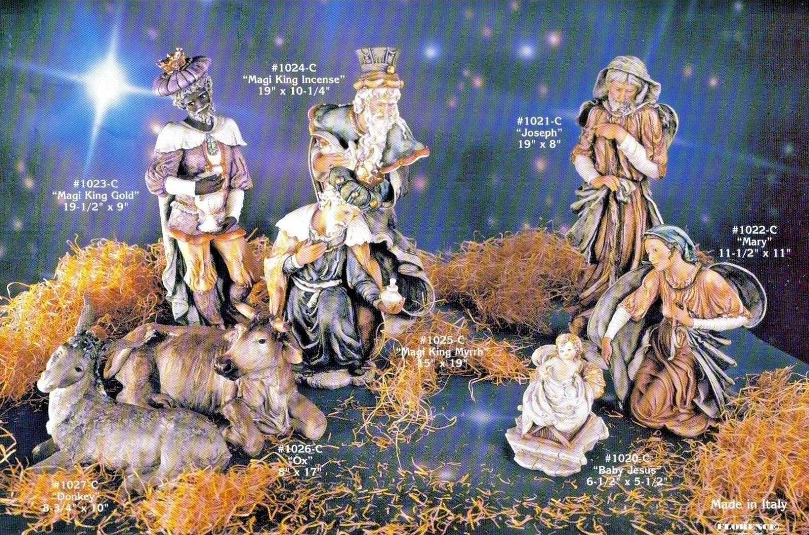 Giuseppe Armani Nativity Set of 8 Sculpture