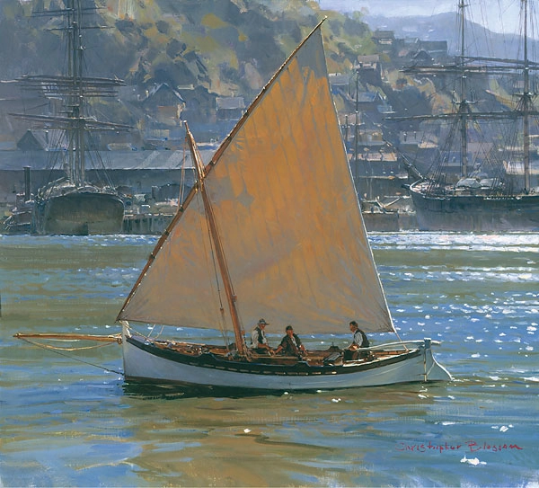 Christopher Blossom Below Telegraph Hill SMALLWORK EDITION ON Canvas