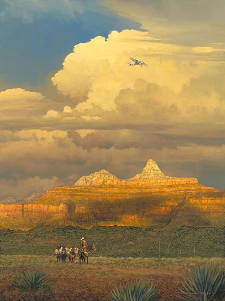 William Phillips New Sounds in an Ancient Canyon Canvas