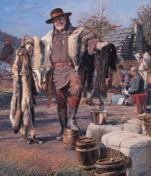 John Buxton The Fur Trader Canvas