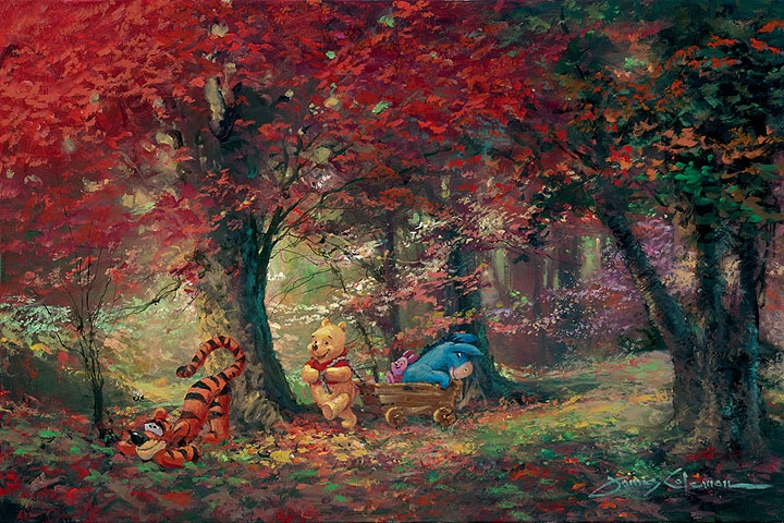 James Coleman Adventure in the Woods - From Disney Winnie the Pooh Giclee On Canvas