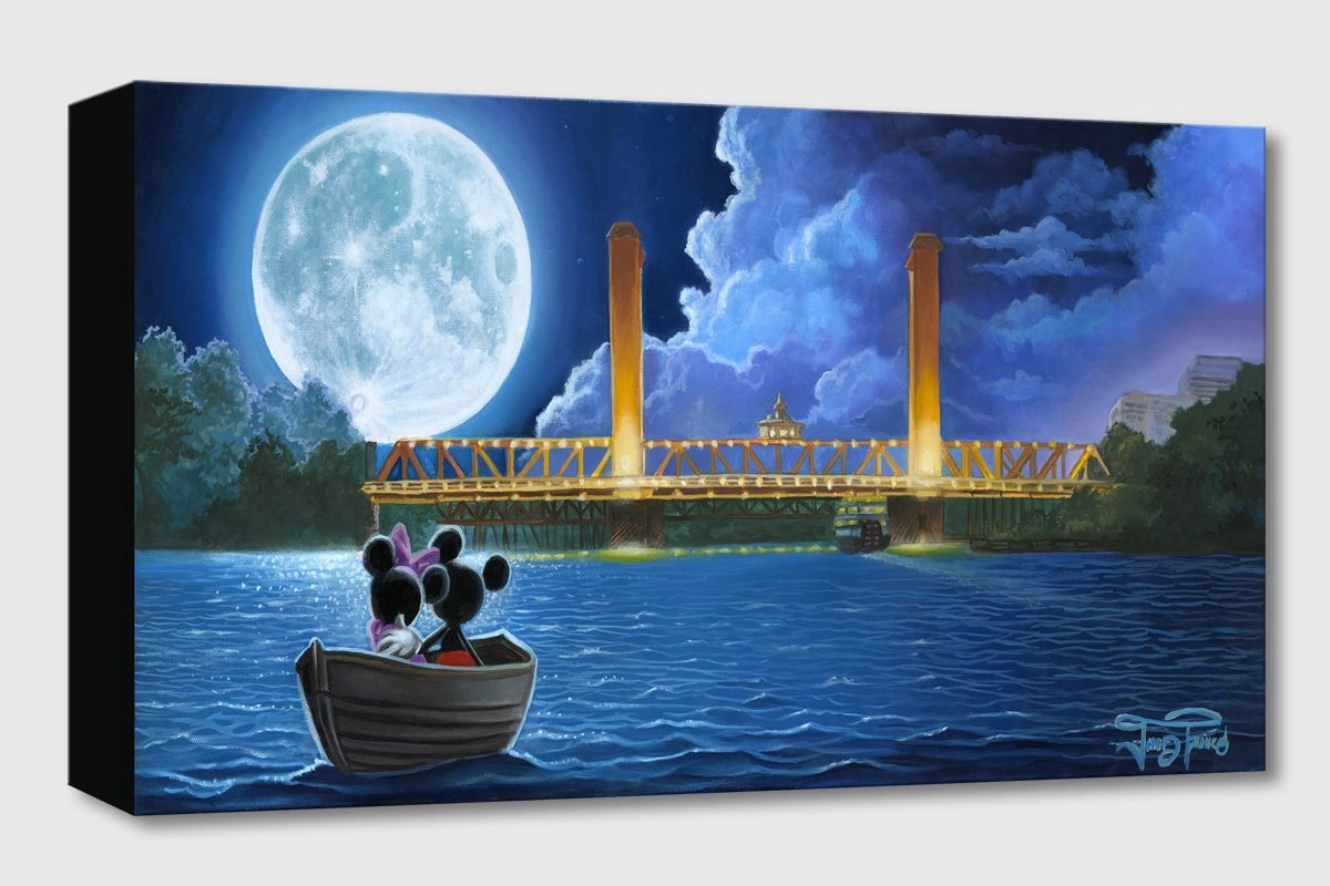 Jared Franco Drifting in the Moonlight Giclee On Canvas