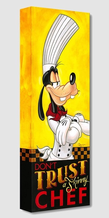 Tim Rogerson Don't Trust a Skinny Chef Gallery Wrapped Giclee On Canvas