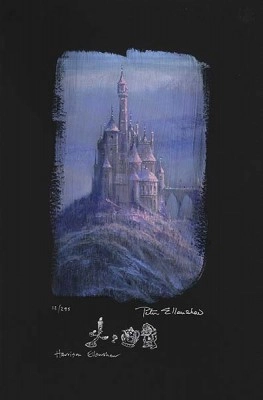 Peter / Harrison Ellenshaw Beauty And The Beast Castle Giclee On Paper