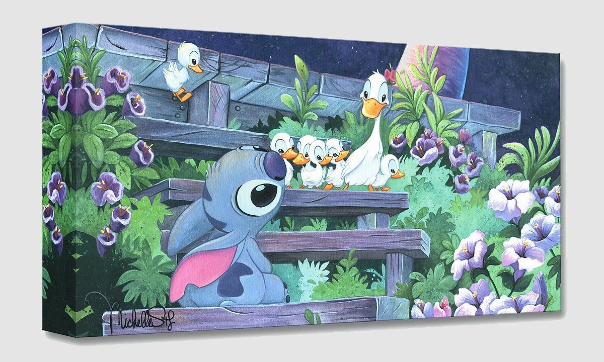 Michelle St Laurent Family Blossoms From Lilo And Stitch Gallery Wrapped Giclee On Canvas