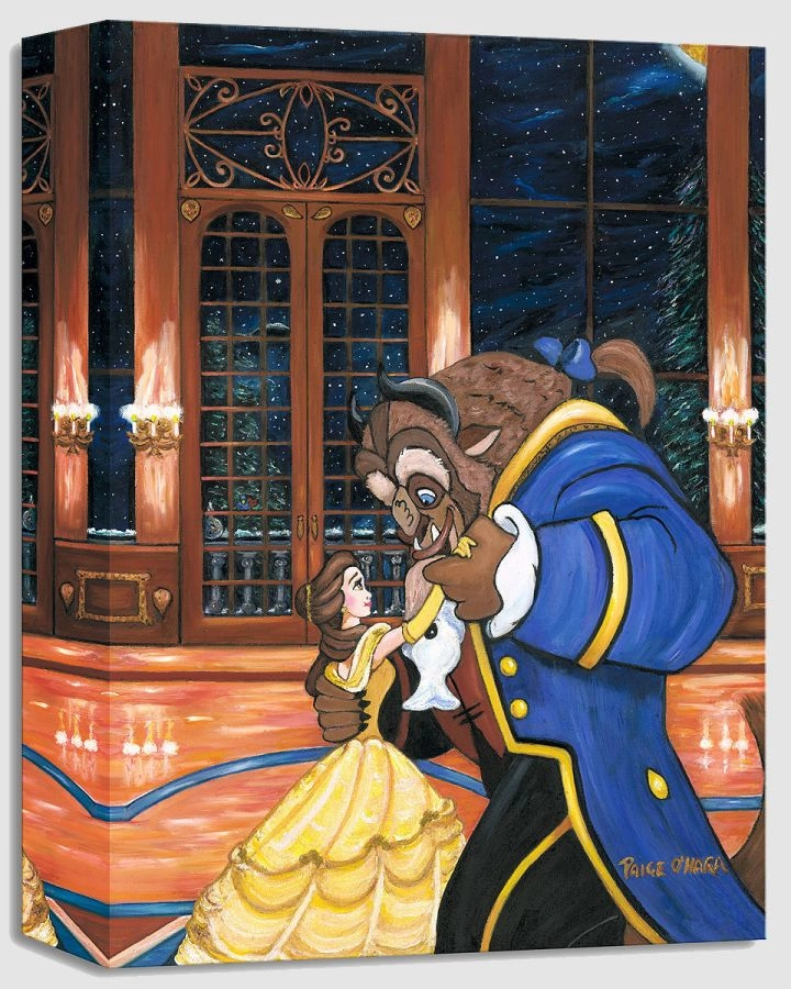 Paige O Hara First Dance - From Disney Beauty and The Beast Gallery Wrapped Giclee On Canvas