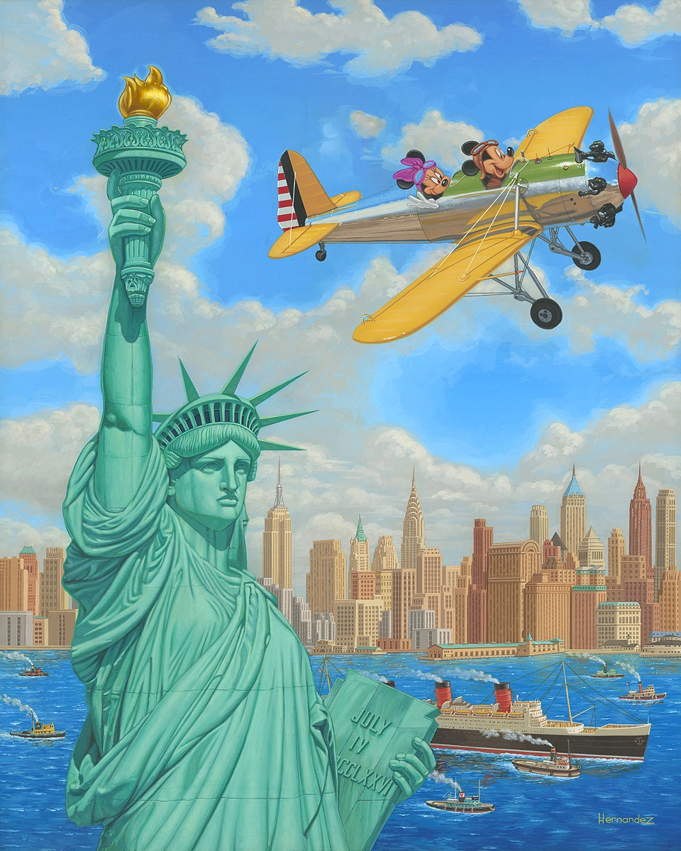 Manuel Hernandez Freedom Flight Hand-Embellished Giclee on Canvas