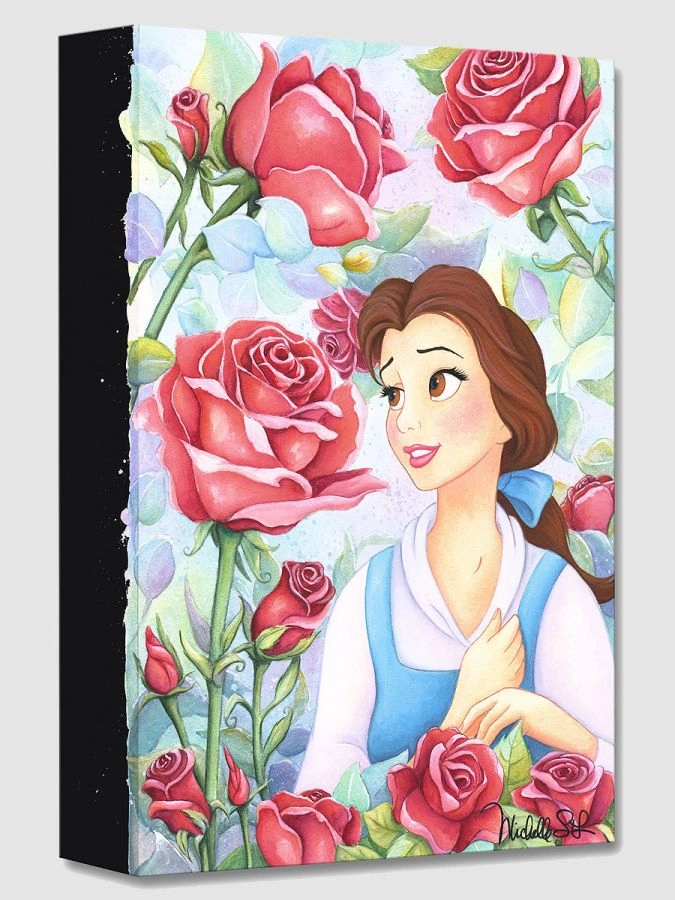 Michelle St Laurent Garden of Roses From Beauty and The Beast Gallery Wrapped Giclee On Canvas