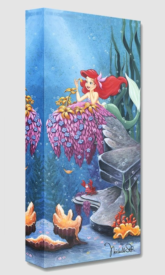 Michelle St Laurent He Loves Me From The Little Mermaid Gallery Wrapped Giclee On Canvas