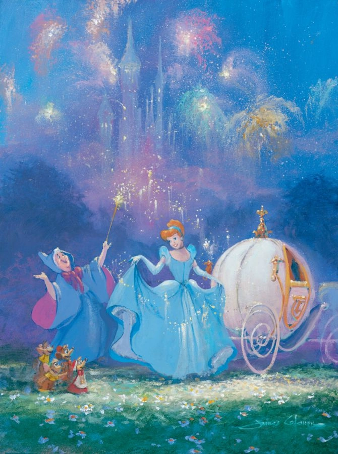 James Coleman Magic Hour - From Disney Cinderella Giclee On Canvas