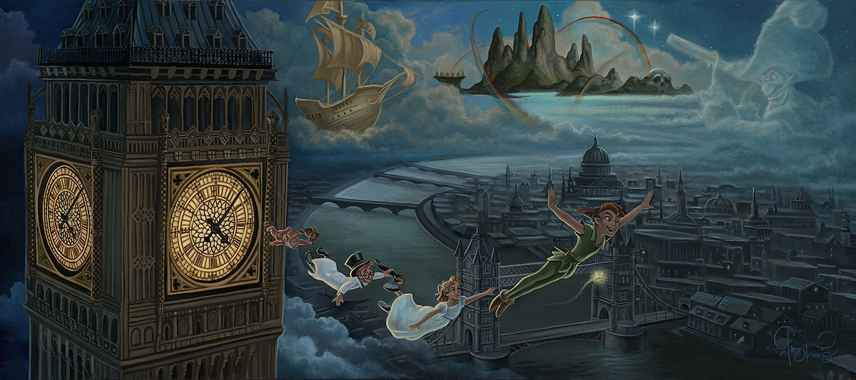 Jared Franco A Journey to Neverland Giclee On Canvas