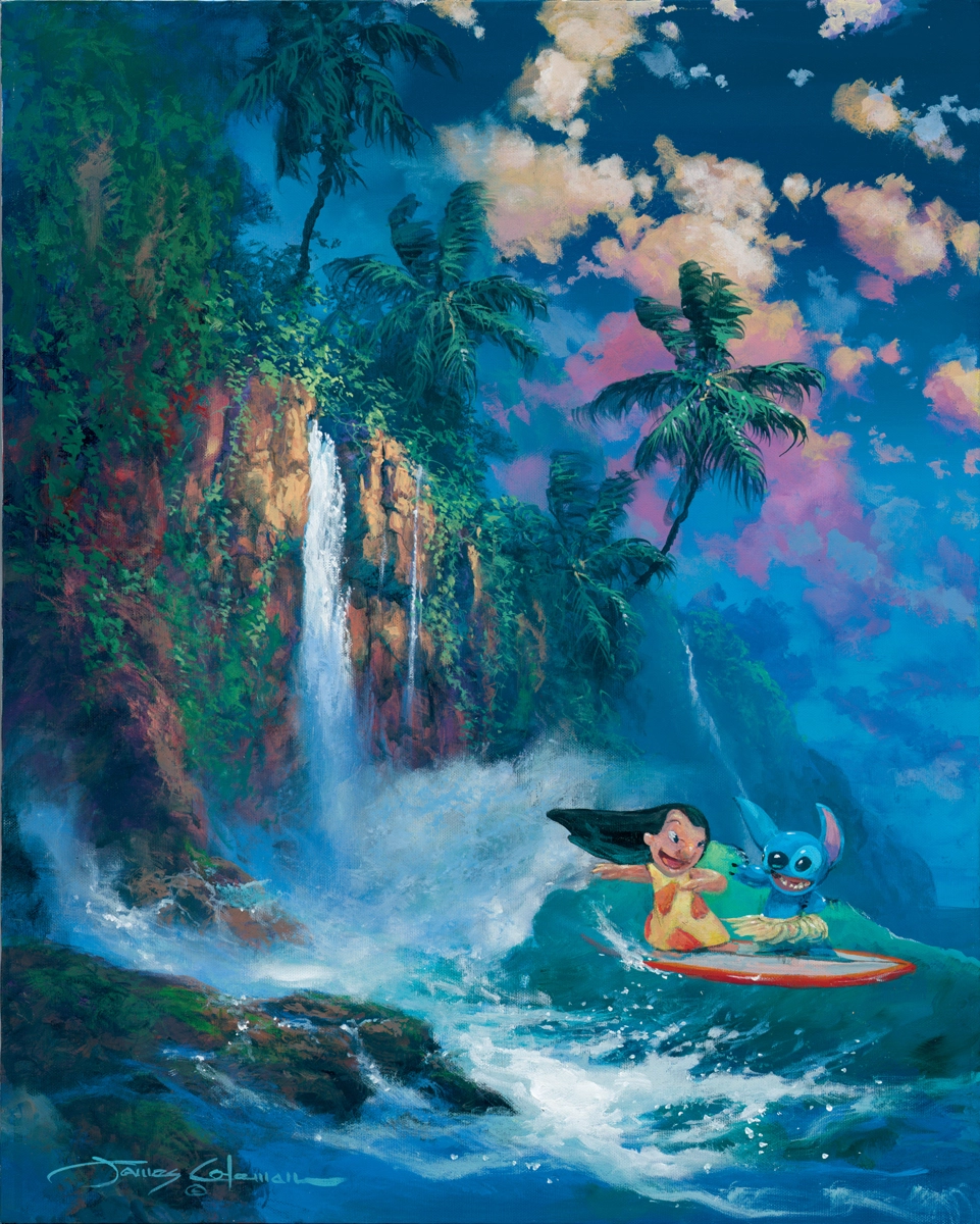James Coleman Kauai Dream - From Disney Lilo and Stitch Giclee On Canvas
