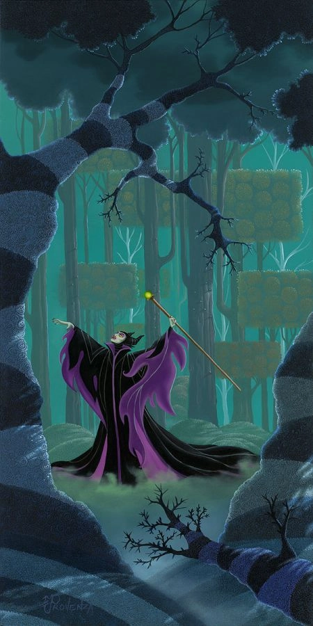 Michael Prozenza Maleficent Summons the Power Hand-Embellished Giclee on Canvas