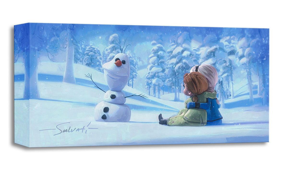 Jim Salvati Memories of Magic From The Movie Frozen Gallery Wrapped Giclee On Canvas