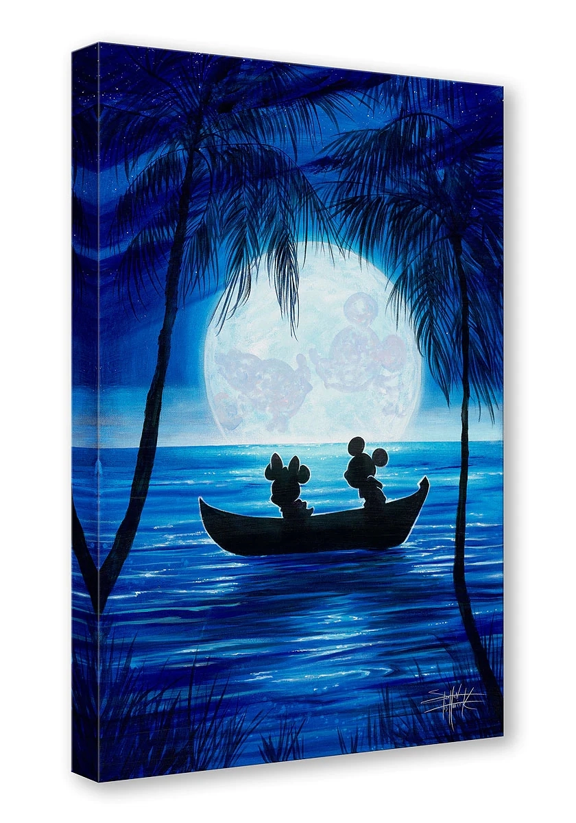 Stephen Fishwick Moonlight Moment Gallery Wrapped Giclee On Canvas