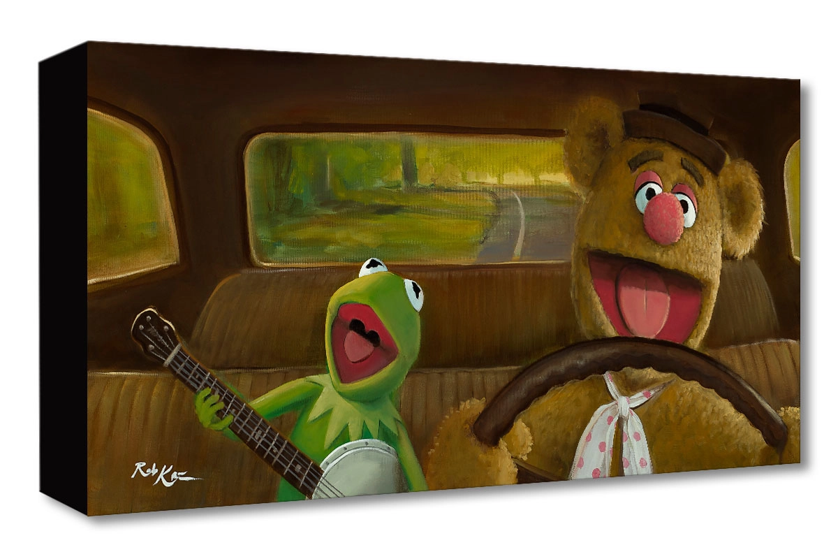 Rob Kaz  Movin Right Along The Muppets Gallery Wrapped Giclee On Canvas