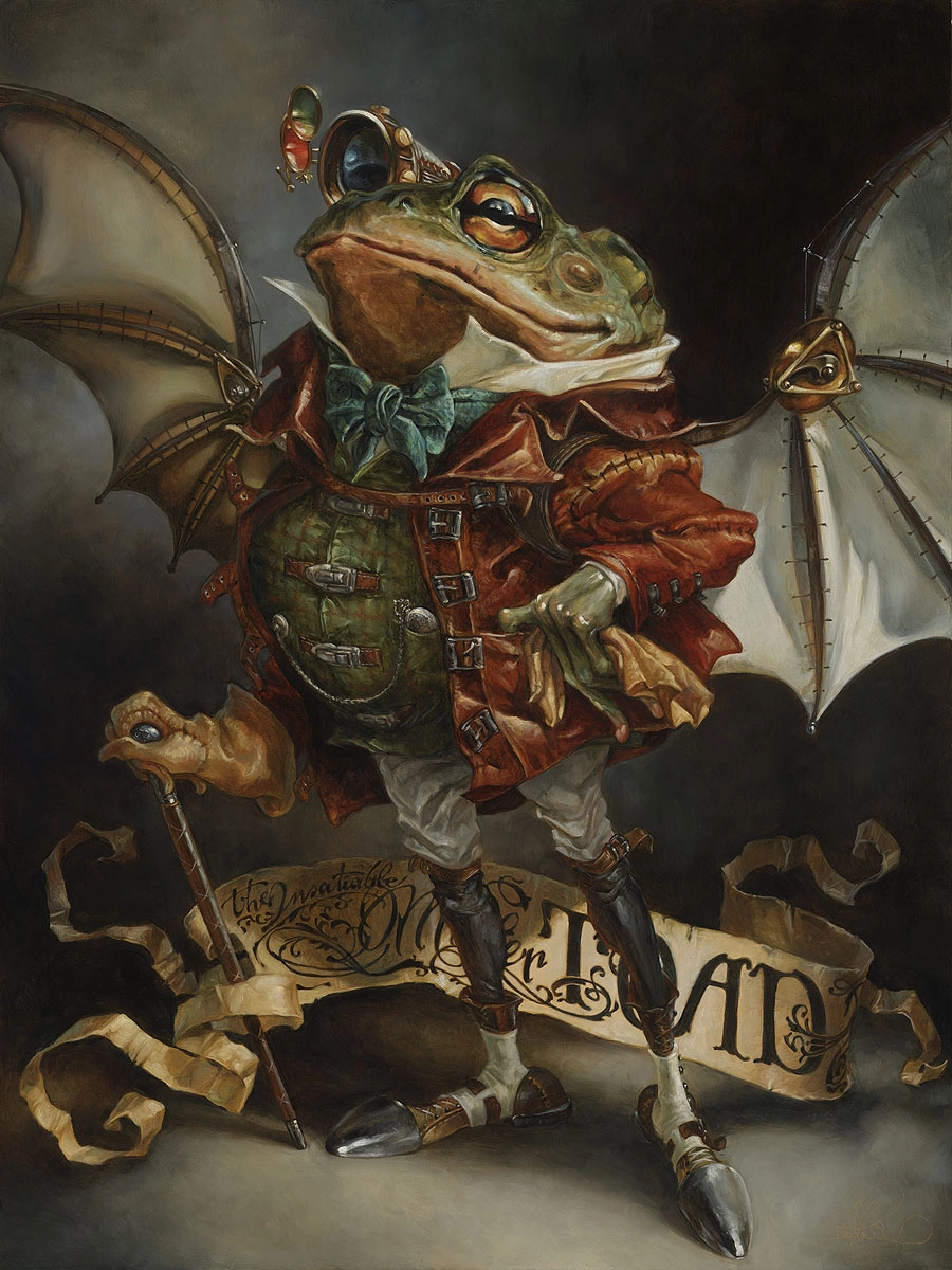 Heather Edwards The Insatiable Mr Toad Premiere Edition Hand-Embellished Giclee on Canvas