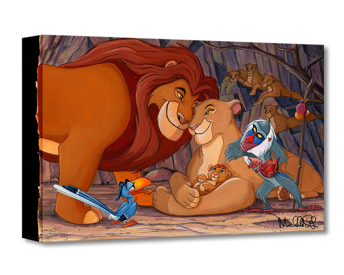 Michelle St Laurent Prince of the Pride From Lion King Gallery Wrapped Giclee On Canvas