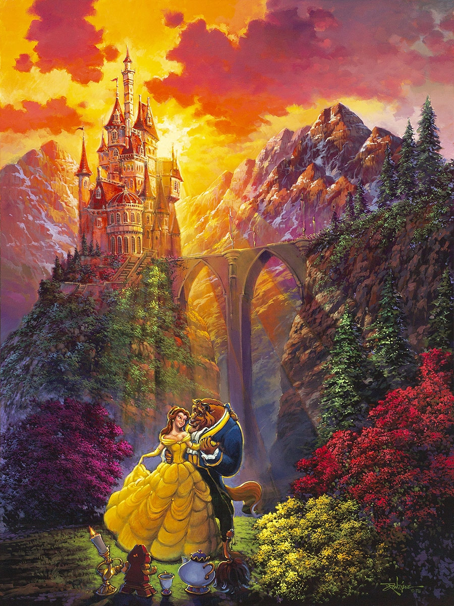 Rodel Gonzalez Spring Dance From Beauty and the Beast Gallery Wrapped Giclee On Canvas