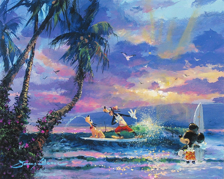 James Coleman Summer Escape Giclee On Canvas