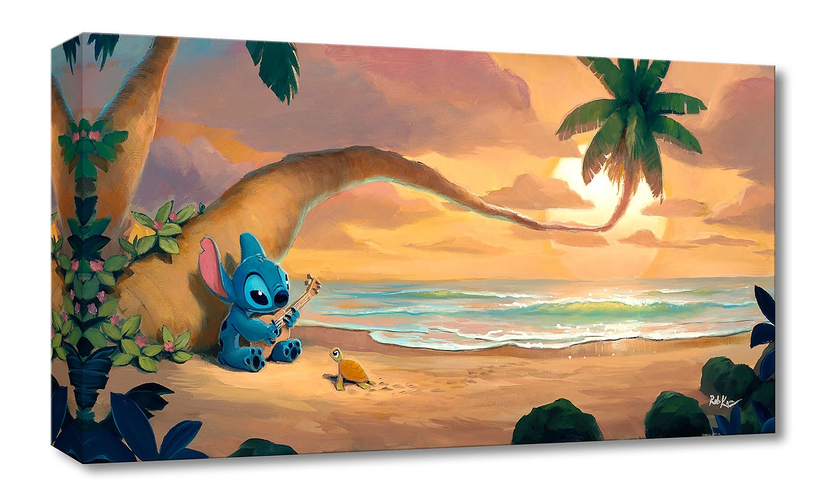 Rob Kaz  Sunset Serenade From Lilo and Stitch Gallery Wrapped Giclee On Canvas