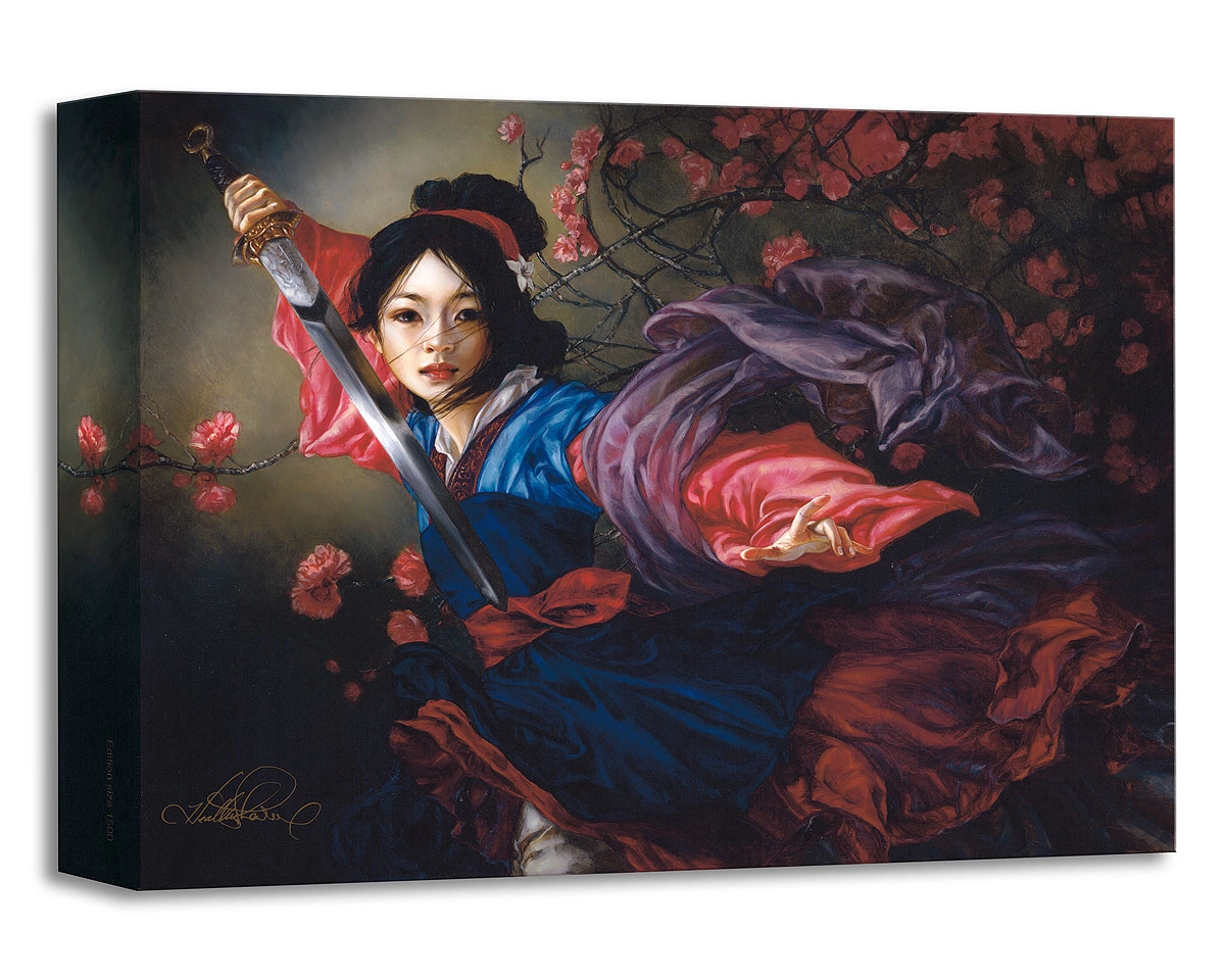 Heather Edwards The Elegant Warrior From Mulan Gallery Wrapped Giclee On Canvas