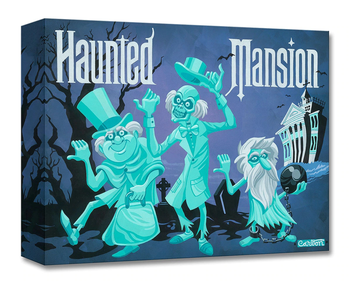 Trevor Carlton The Travelers From The Haunted Mansion Gallery Wrapped Giclee On Canvas