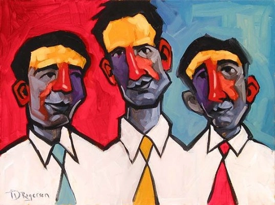 Tim Rogerson Three Guys Named Joe Giclee On Canvas