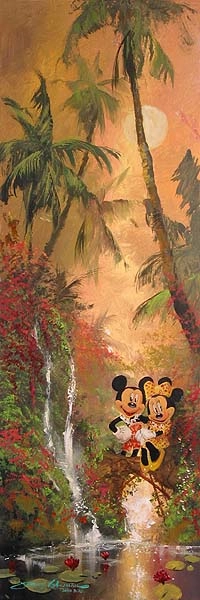 James Coleman Tropical Twosome Giclee On Canvas