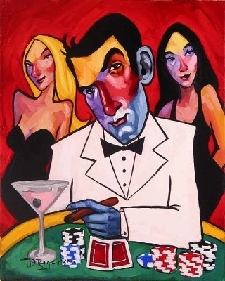 Tim Rogerson High Roller Giclee On Canvas