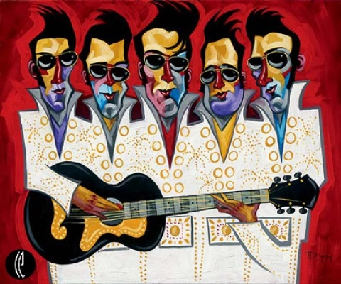 Tim Rogerson Five Faux Strum Giclee On Canvas