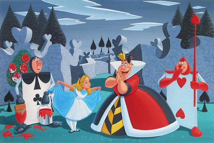 Manuel Hernandez Turn Out Your Toes - From Disney Alice in Wonderland Giclee On Canvas