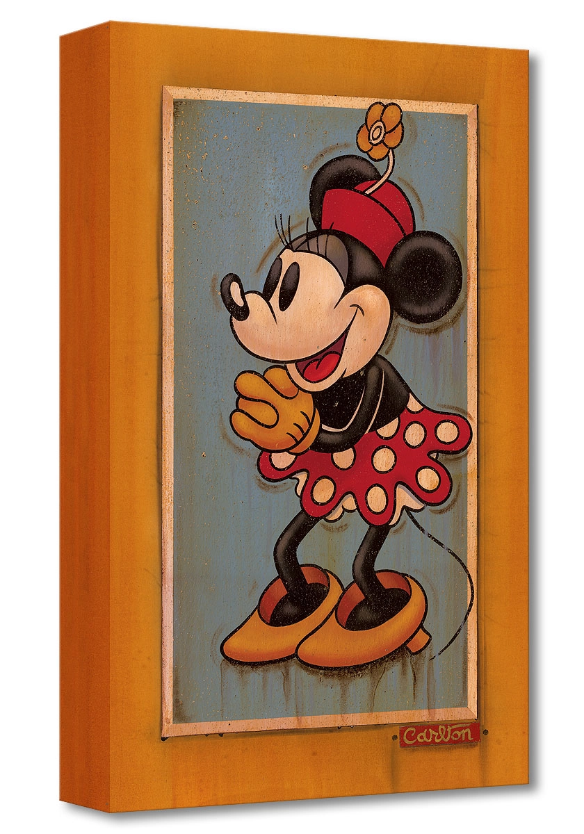 Trevor Carlton Vintage Minnie Gallery Wrapped Giclee On Canvas