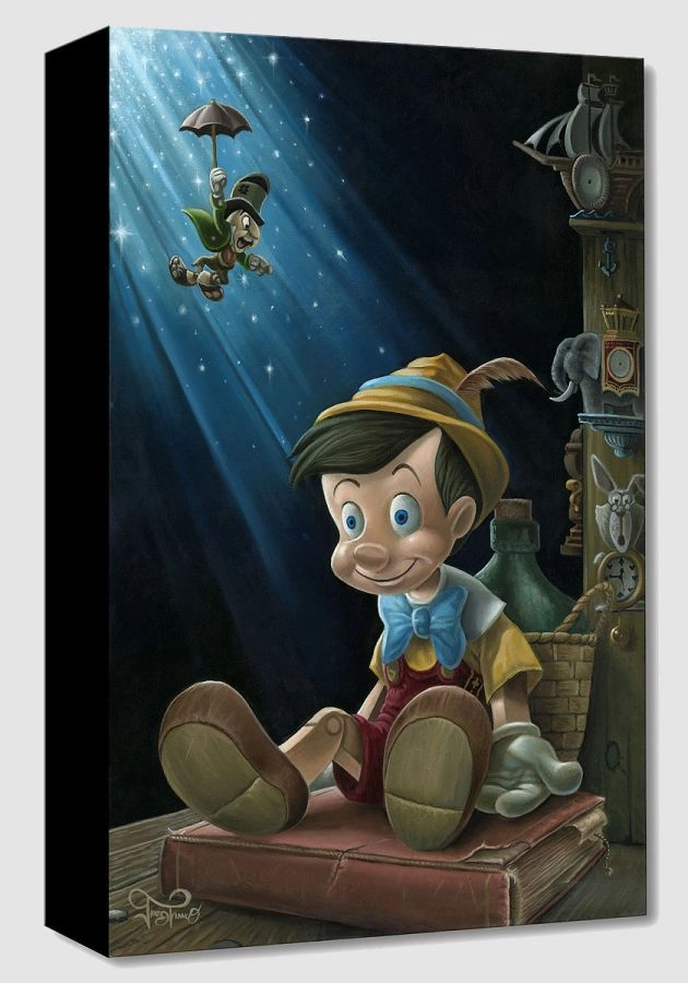 Jared Franco The Little Wooden Boy Giclee On Canvas
