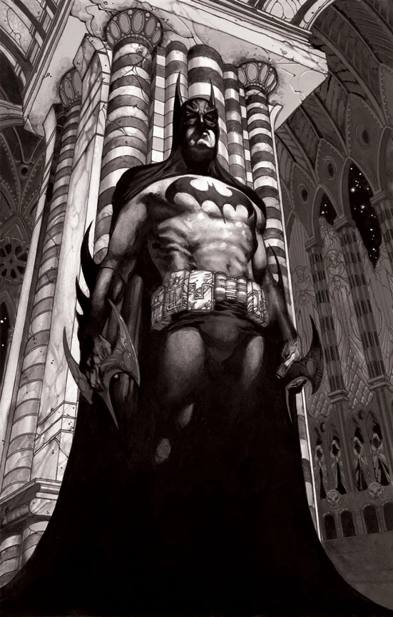 Simone Bianchi Batman Face to Face Giclee On Paper